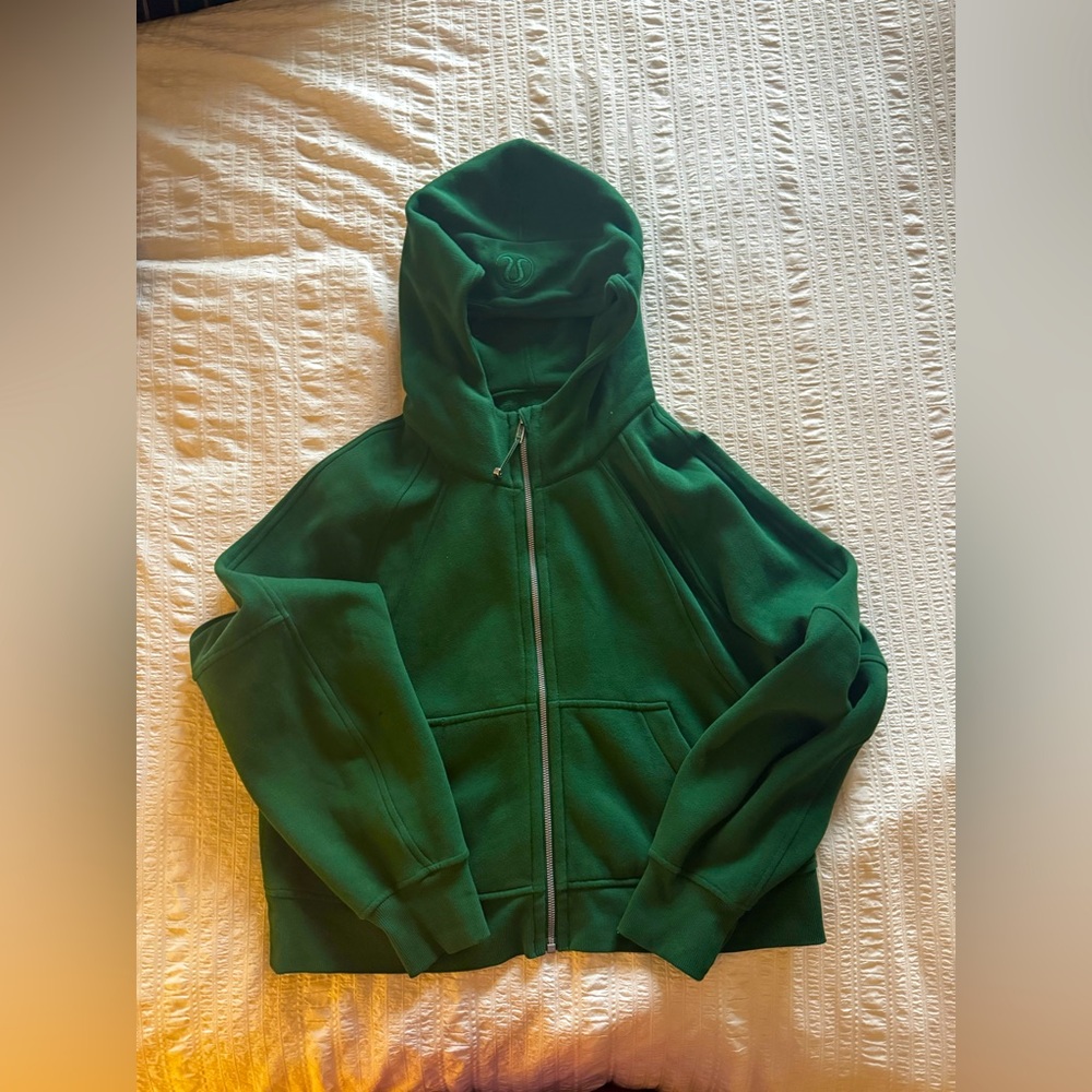 lululemon athletica Forest Green Zip-Up Hoodie